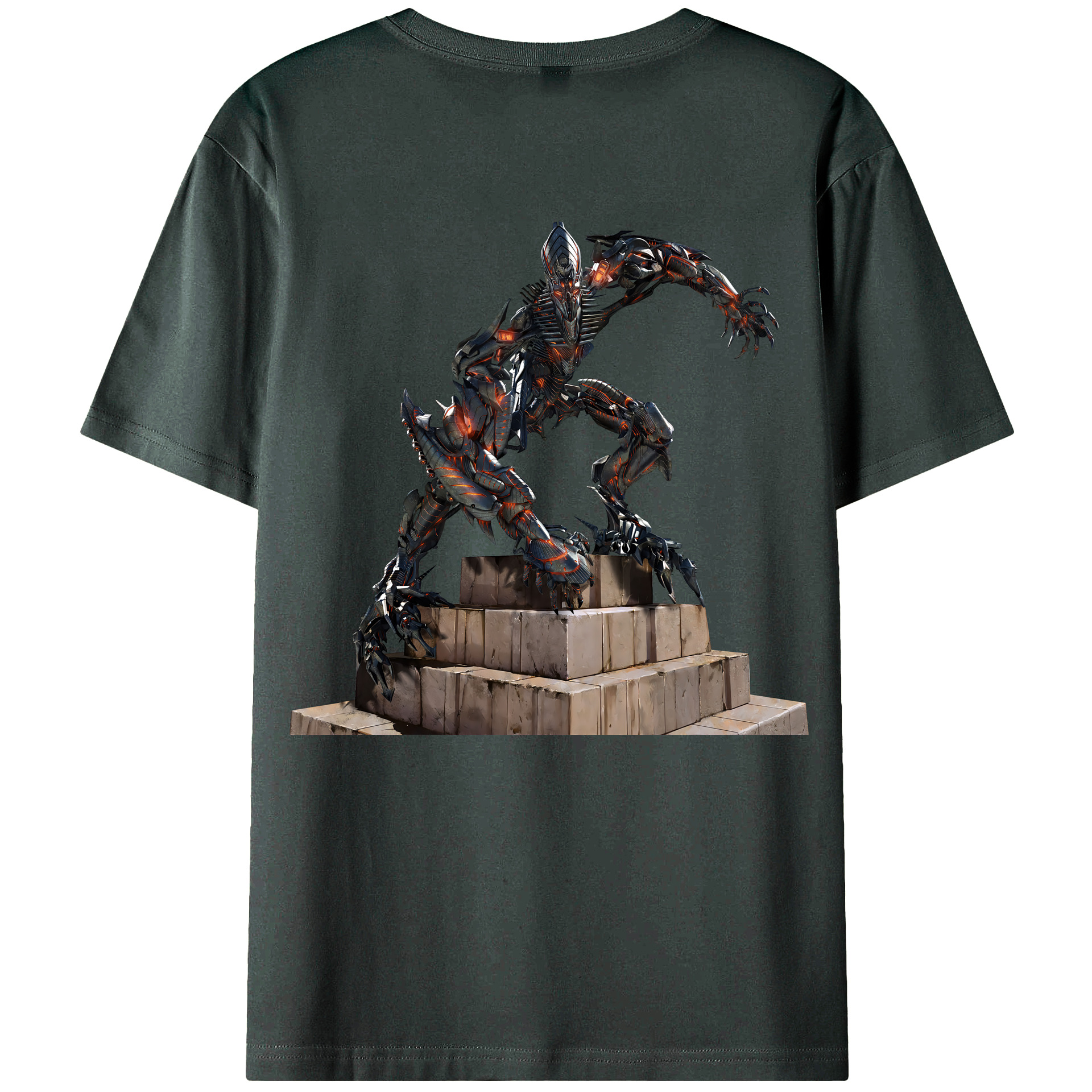 （画像用） Transformers トランスフォーマー 綿100％ メンズ半袖Tシャツ（バックプリント） 通気性